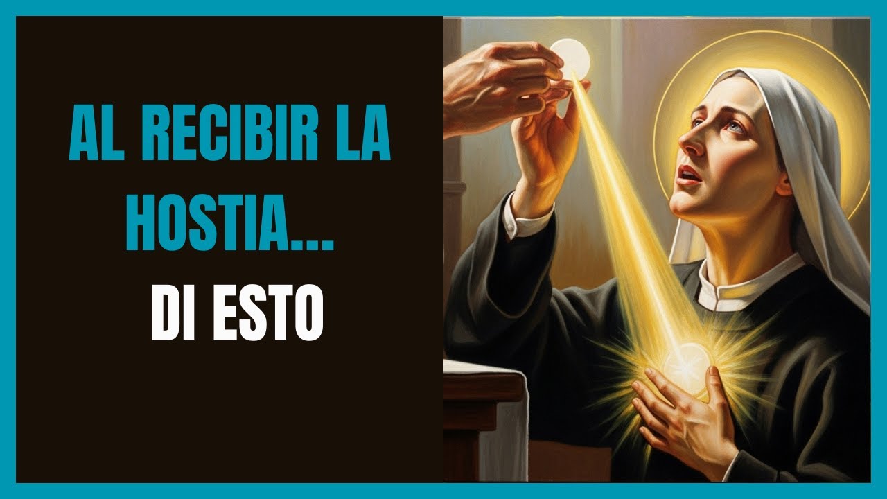 Lo Que Debes Decir al Recibir la Comunión (Santa Faustina Explica)