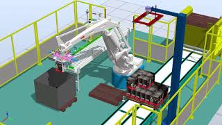 ABB Paletizador Robotstudio - simulación célula robótica