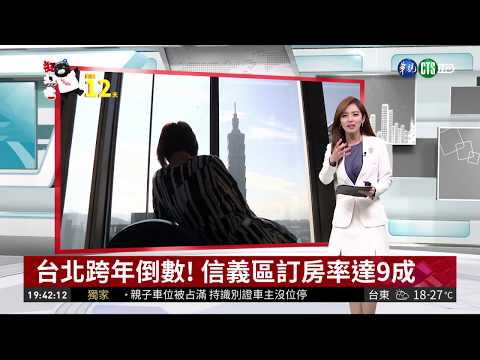 台北跨年倒數! 信義區訂房率達9成 | 華視新聞 20181219
