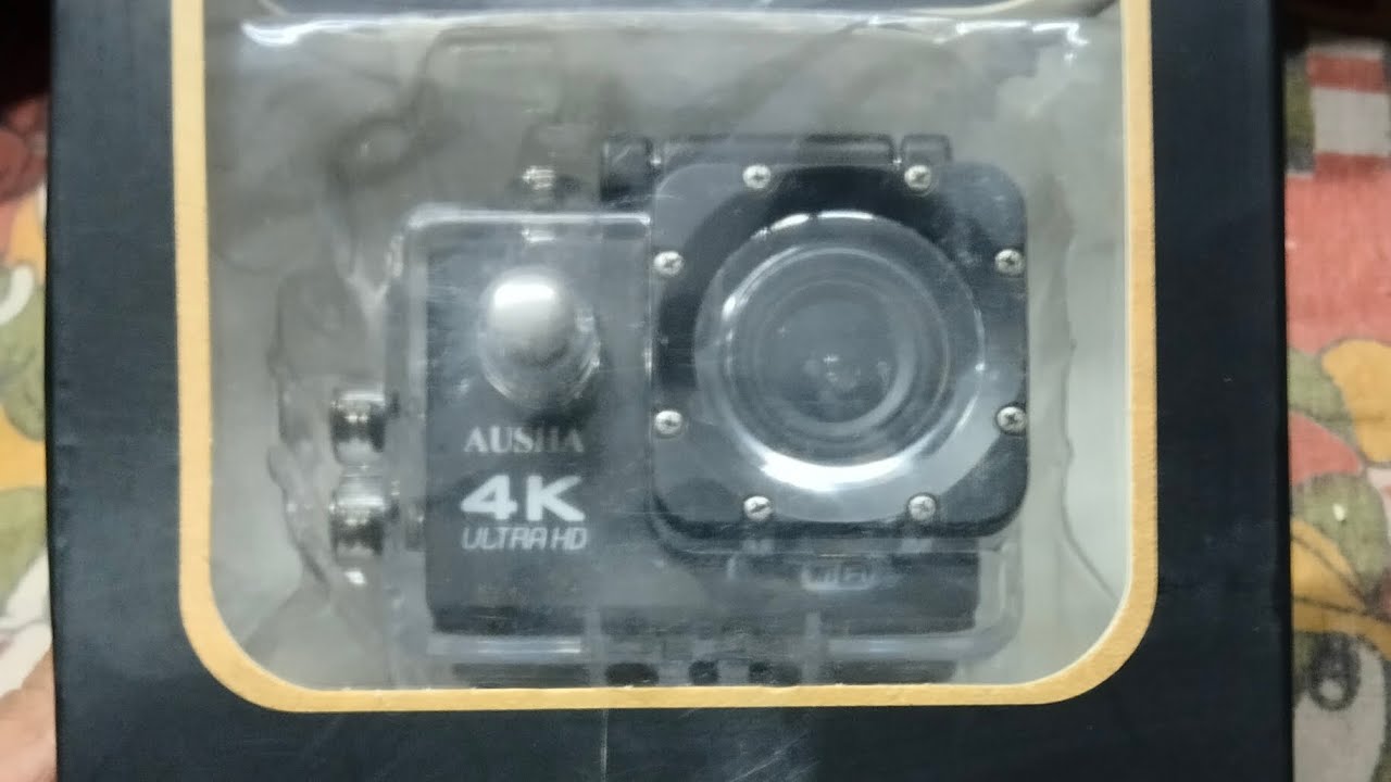AUSHA 4k action camera unboxing