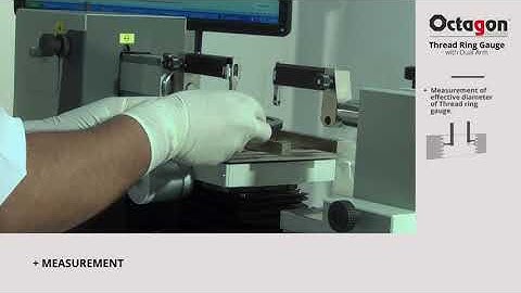Octagon ULM - calibration of Thread Ring Gauge ( Dual arm method)