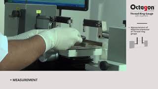 Octagon ULM - calibration of Thread Ring Gauge ( Dual arm method)