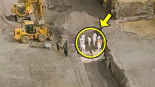 Excavator Bursts Open Rock, Then Miners Discover Something ASTONISHING!