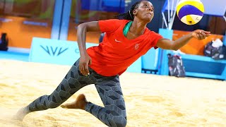 KENYA BEACH VOLLEYBALL TEAM IN ACTION AT BIRMINGHAM COMMONWEALTH GAMES 2022