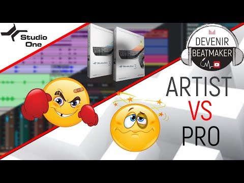 STUDIO ONE 3 : COMPARATIF des versions ARTIST et PROFESSIONAL