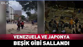 Venezuela ve Japonya Beşik Gibi Sallayan Deprem! İşte İlk Görüntüler...