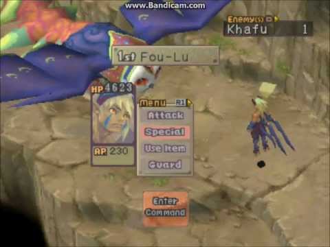 PS1 Gameplay - Breath of Fire IV - Boss #6 - Khafu