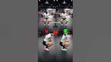 Squat mistakes!Here is a video showing the wrong way vs theright way of performing the squats. #gym