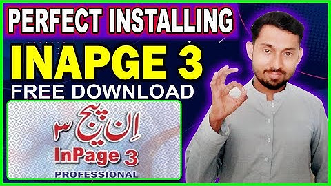 How To Download And Install Inpage 3 Perfect Installation | Technical Tahir Mehmood