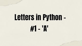 Make the letter 'A' in Turtle.