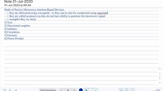 RF, Microwave Engineering Theory Lesson-18