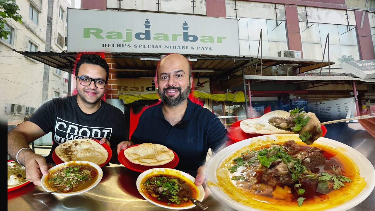 Raj darbar Ki Famous Delhi Style Bone Marrow Nalli Nihari Aur Paya | Ahmedabad Street food