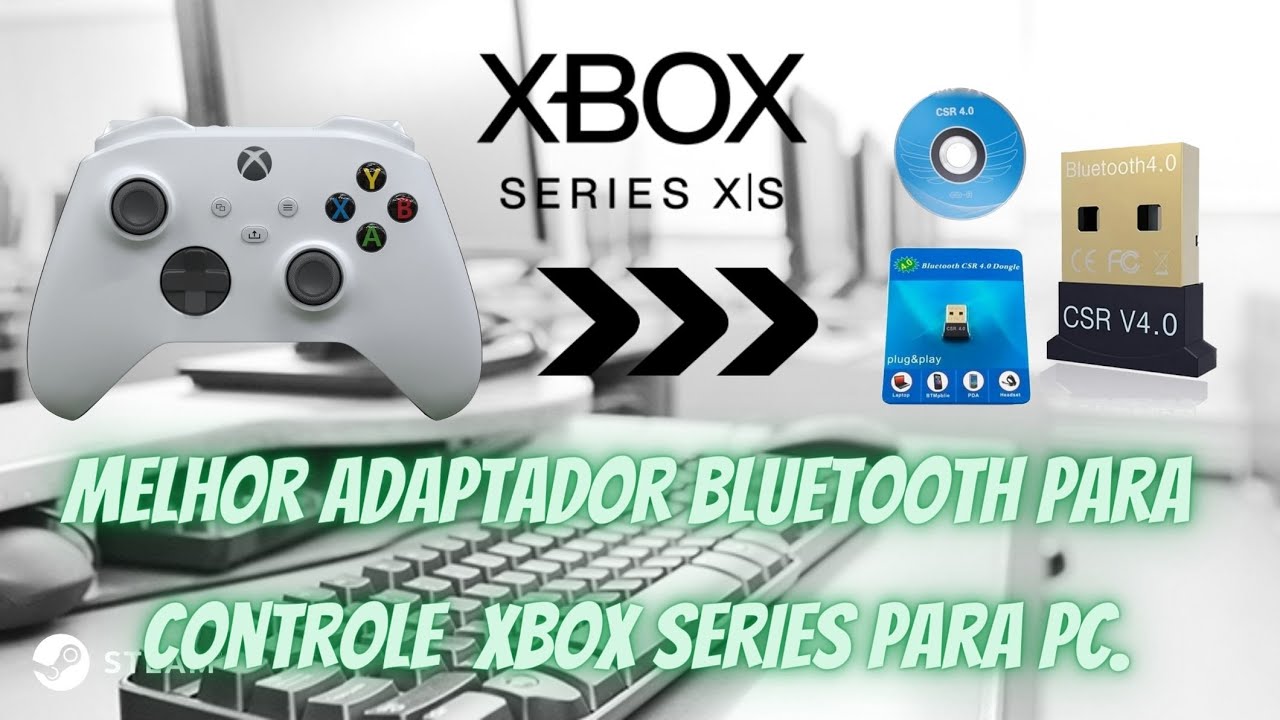 Melhor Adaptador Bluetooth para Controle xbox series. - YouTube