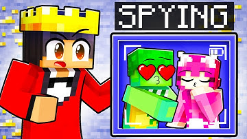 Using CAMERAS To SPY On My Friends In Minecraft!