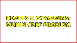 DevOps & SysAdmins: Munin cdef problem