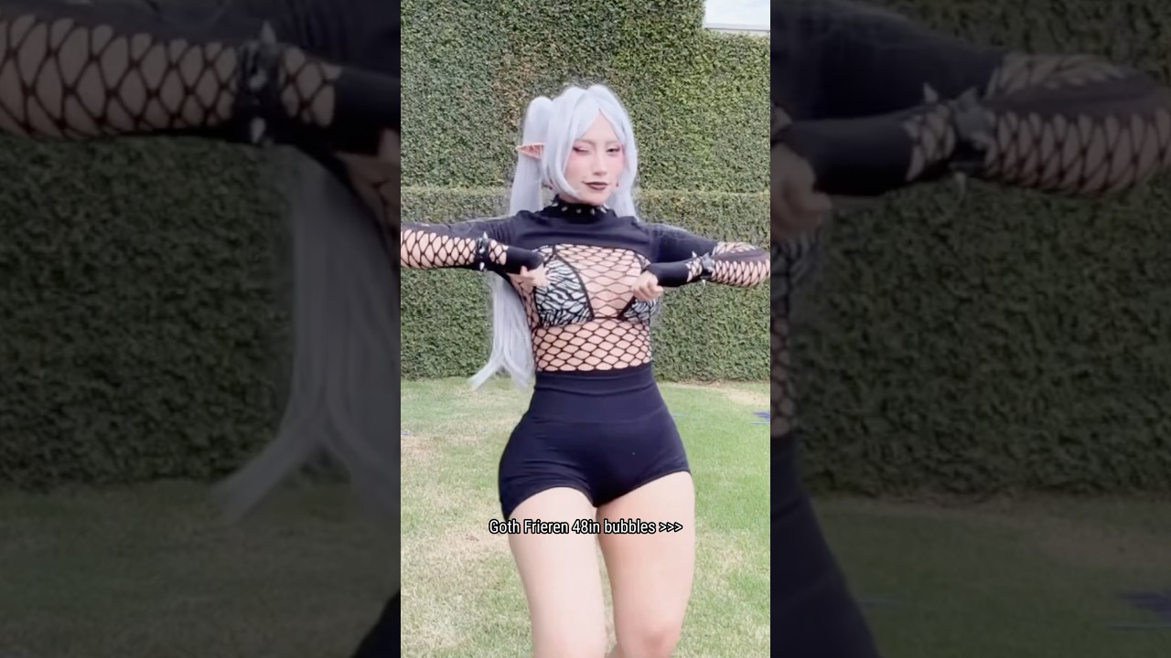 Goth FRIEREN got Fern SHOOK 😳 #anime #cosplay