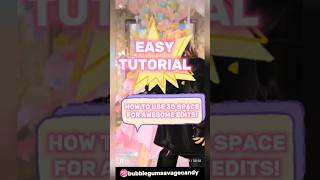 zepeto 3D SPACE editing #shorts #zepeto #3d #3dspace #editing #tutorial