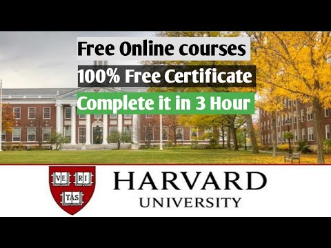 Harvard University Online Courses with Free Certificates | How to Apply step by step/