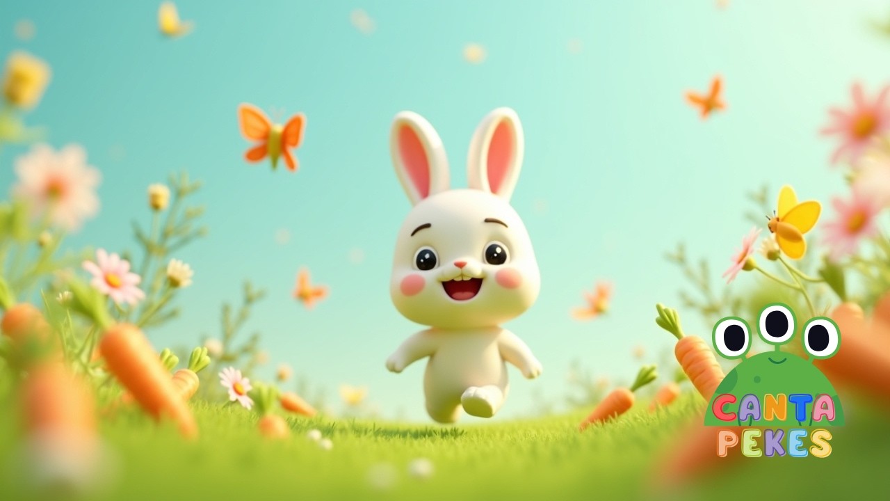 🐰 Coelhinho Saltitante em Ação 🐾🎵 | Música Infantil para Brincar e Dançar 🌈