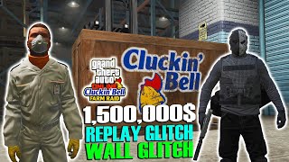 *1,500,000$* Wall Glitch, Replay Glitch Cluckin' Bell Heist GTA Online Update SOLO Money Guide