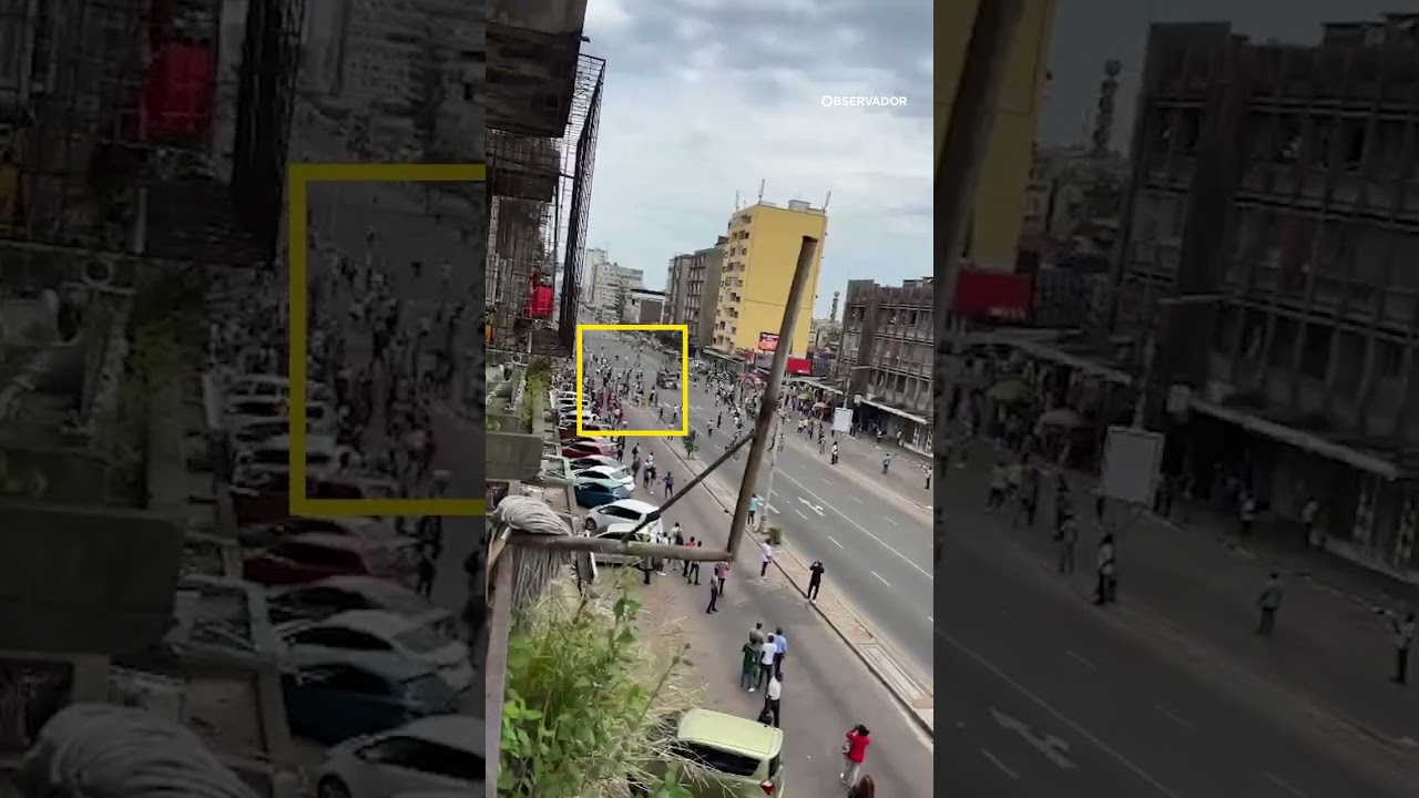 Tensão aumenta em Maputo depois de militares atropelarem manifestante com um veículo blindado