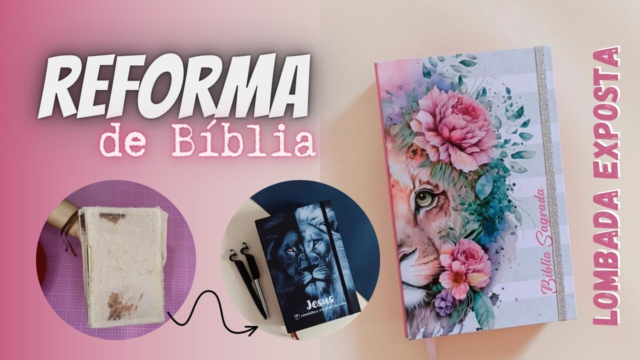 REFORMA DE BÍBLIA | PASSO A PASSO LOMBADA EXPOSTA