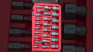 Professional hex head bolt extractor sets, designed to remove broken studs or stripped fasteners