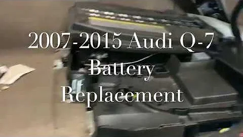 Audi Q7 Battery Replacement 2007-2015