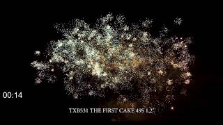 Fajerwerki TXB531 THE FIRST CAKE 49S 1,2'' TRIPLEX
