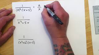 141 - 9.4 How to Set Up Right-hand Side of Partial Fractions