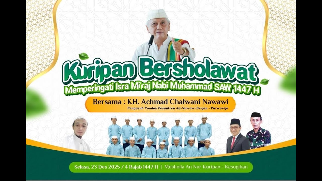 KURIPAN BERSHOLAWAT DALAM RANGKA MEMPERINGATI ISRA MI'RAJ NABI MUHAMMAD SAW 1447 H