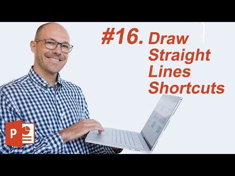 How to Draw a straight lines in PowerPoint (Keyboard Shortcut)