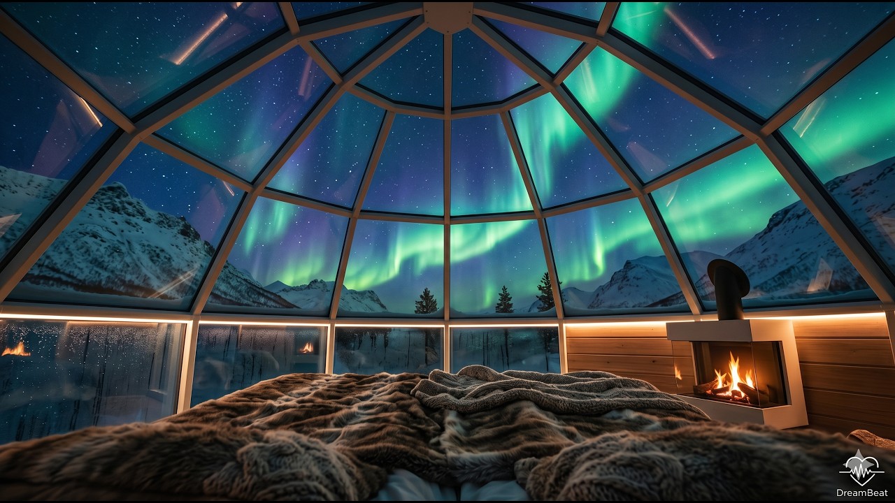 POV: A Magical Night in a Glass Igloo | Dancing Northern Lights | 4K ...