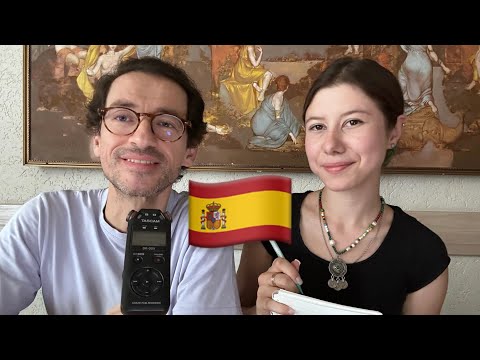 ASMR: my Friend Teaches me Spanish (pretérito indefinido, aburrido 😴)