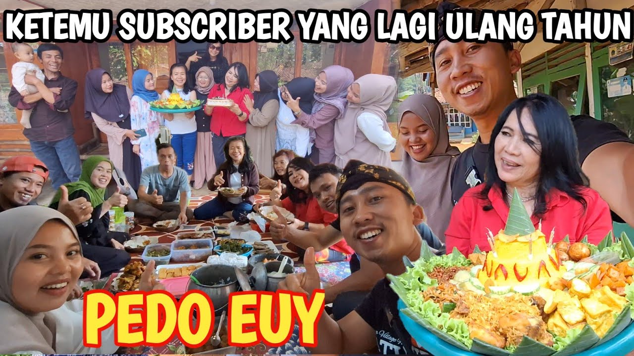 KETEMU SUBSCRIBER YANG LAGI ULANG TAHUN❗️UH PEDO EUY! AUTO BAGI BAGI HADIAH, NASI TUMPENG SPECIAL
