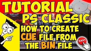 🛠️HOW TO: CREATE CUE FILE FROM BIN FILE FOR PS CLASSIC, NO SOFTWARE NEEDED