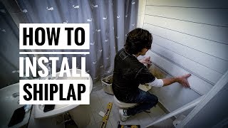 DIY: How to Install SHIPLAP Easy!