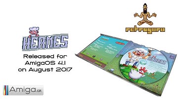 Hermes running on an AmigaOne X1000 with AmigaOS 4.1 FE installed