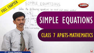 #Simple equations full lesson | Mathematics | Class 7 | AP&TS Syllabus