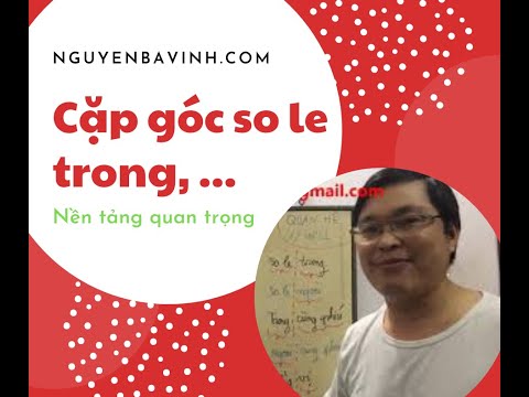 Video [HÌNH 7, Sách mới] Cặp góc So le trong - ngoài, Trong - ngoài cùng phía & Đồng vị - youtube