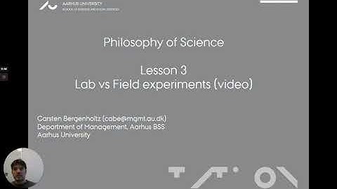 Lesson 3: Lab vs. field experiments