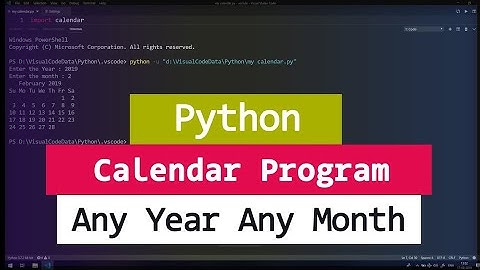 Display calendar using python code 💯 #shorts #viral #coding #programming