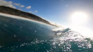 POV RAW CLIPS CAUGHT INSIDE AT THIRD REEF PIPE