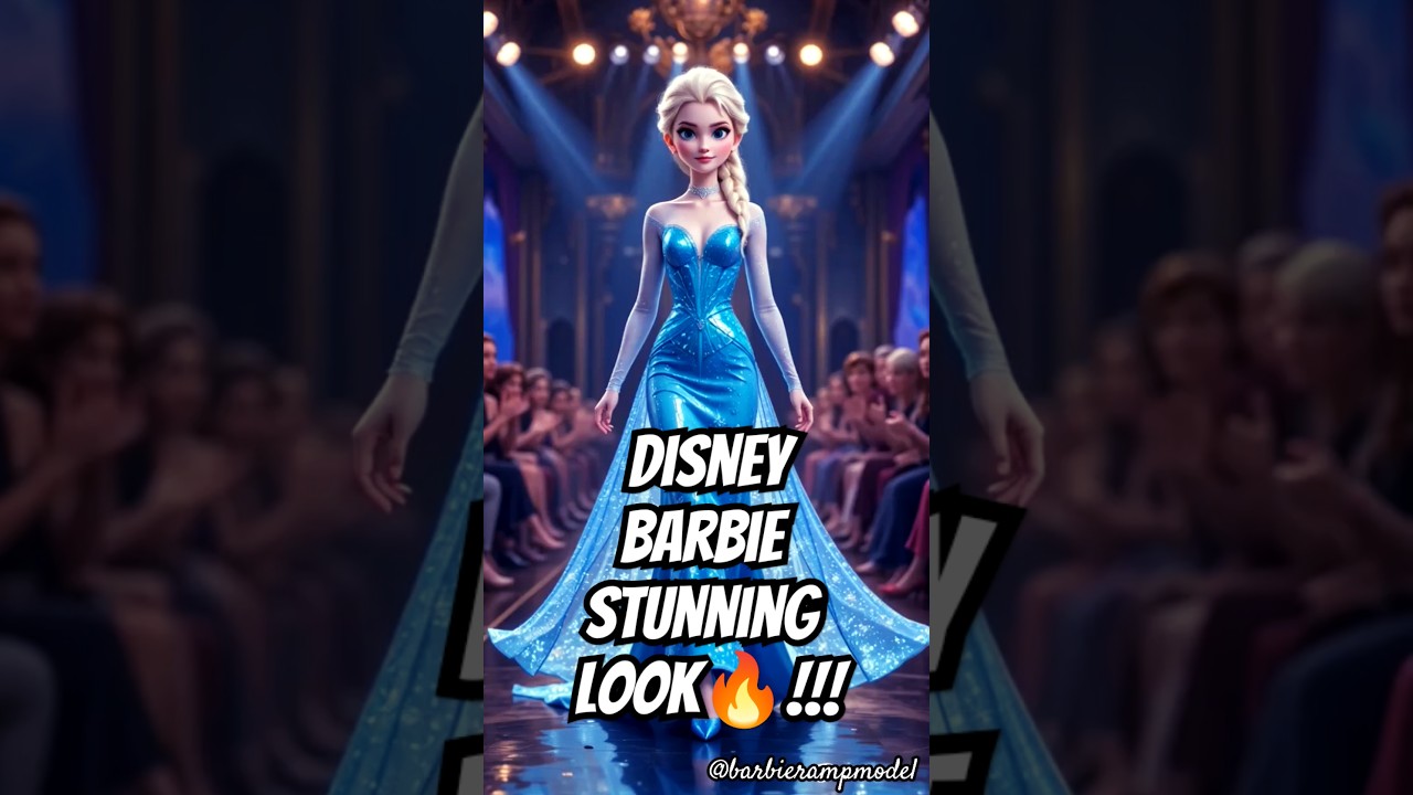 ❄️☃️Frozen Meets Fashion Week | Elsa’s Glamorous Runway Walk✨💥 
