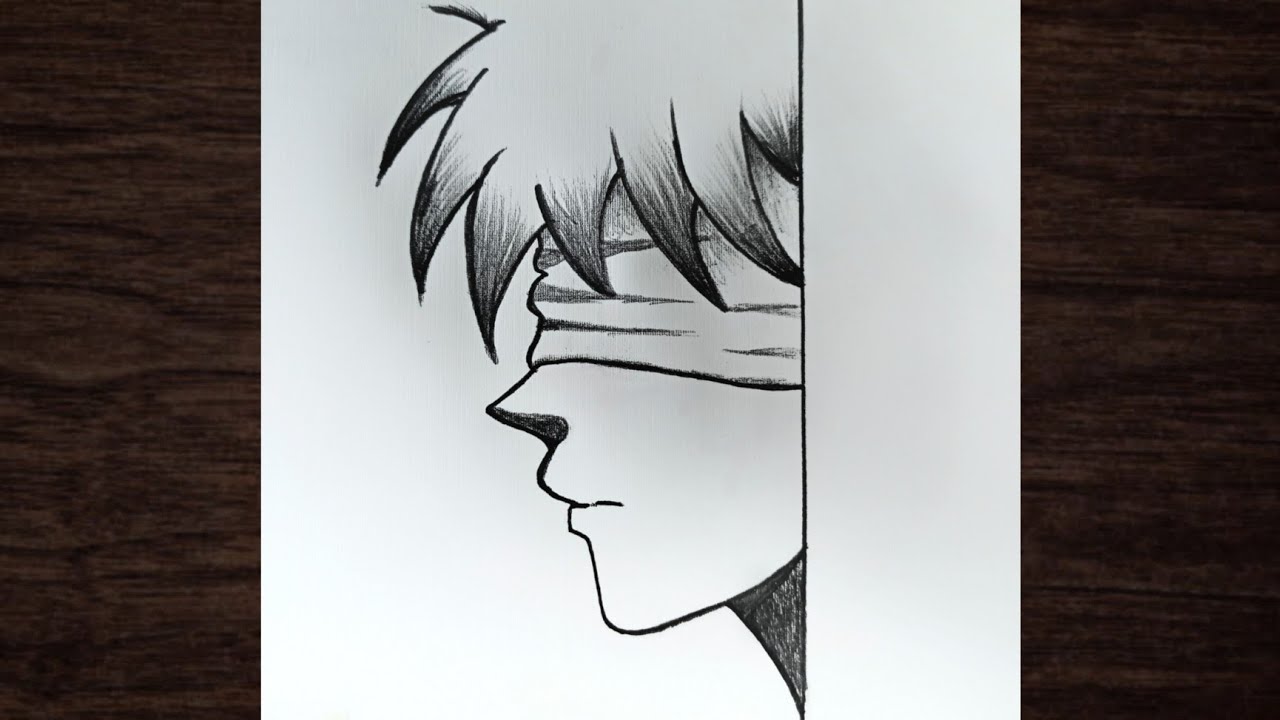 رسم سهل | رسم ولد أنمي بسهولة | خطوة بخطوة للمبتدئين والمحترفين | رسم إنمي سهل