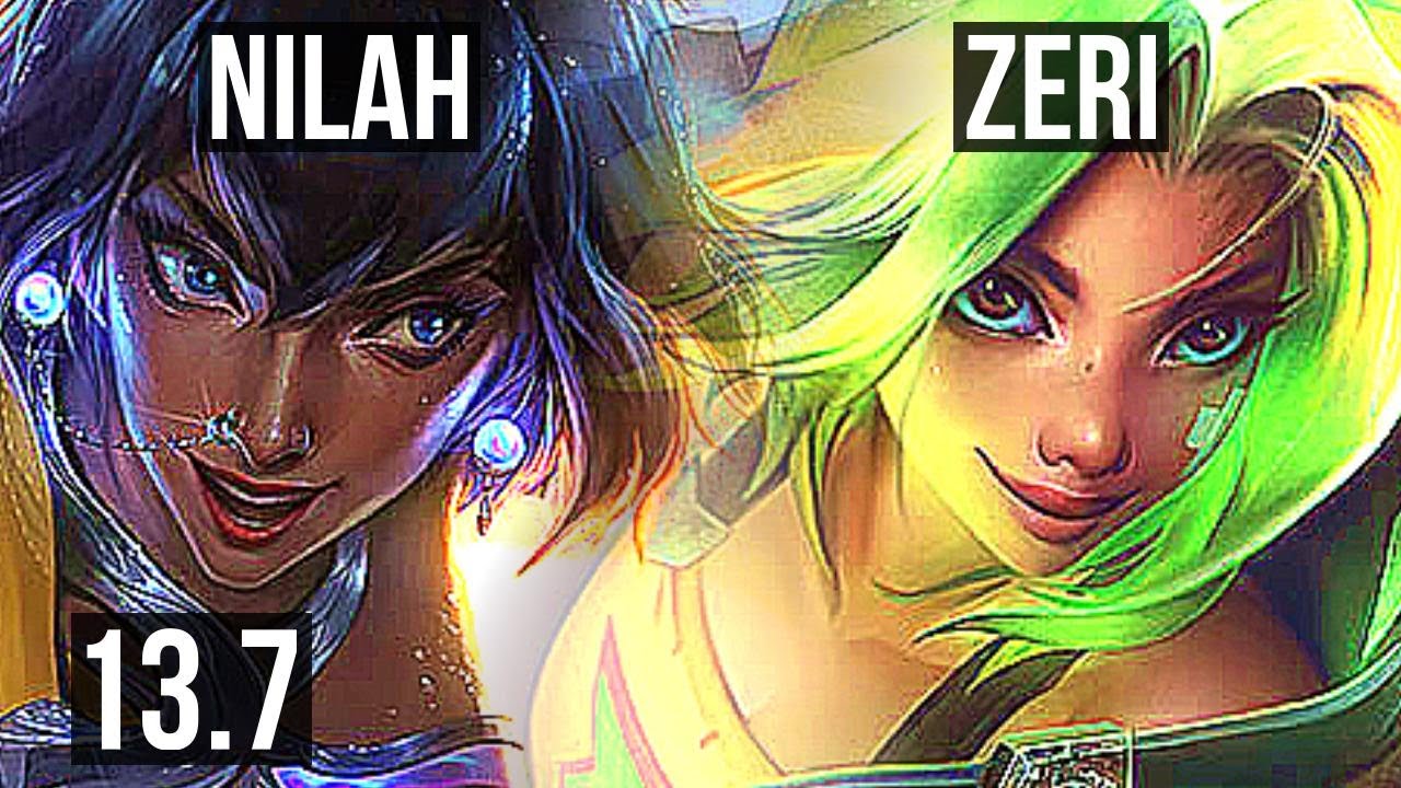 NILAH & Senna vs ZERI & Milio (ADC) | 3/1/7, 300+ games | KR Master | 13.7
