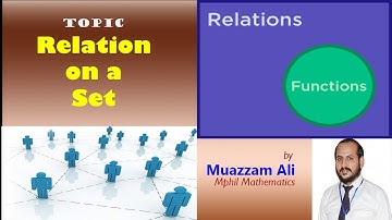 Relation on a Set | Relations | Discrete Structure | by Muazzam Ali