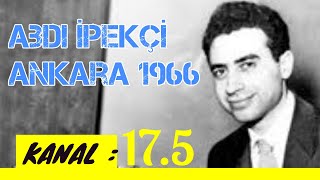 Abdi İpekçi̇ 1966 Ankara