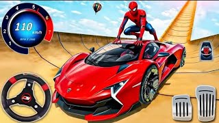 Superhero Car Mega Ramp Driving Tracks - GT Car Stunts Racing 3D - Android GamePlay screenshot 3