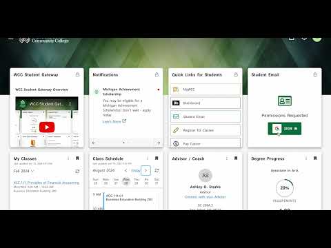 WCC Student Gateway - video from WCC